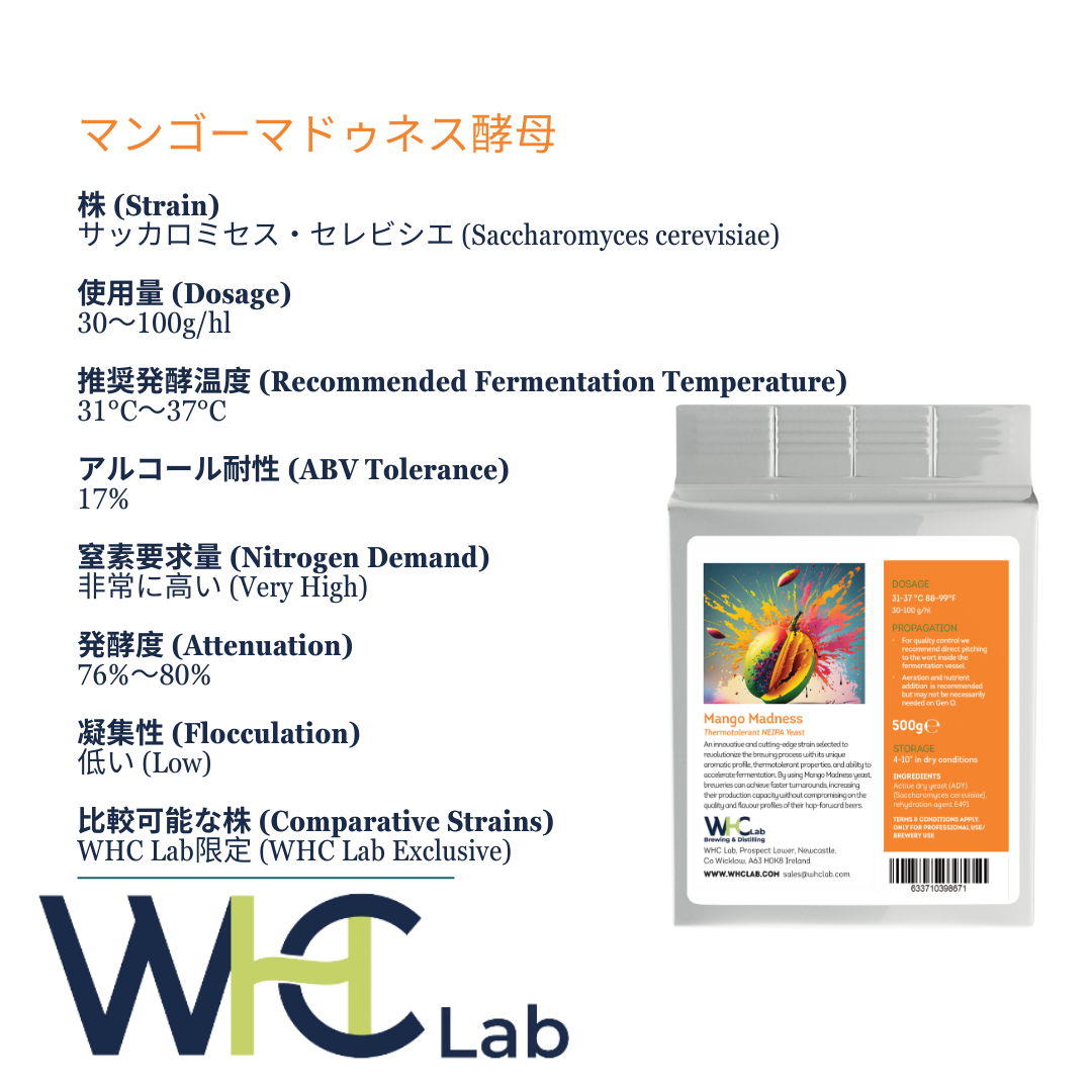 Mango Madness – Thermo Tolerant Tropical IPA・耐熱性トロピカル IPA